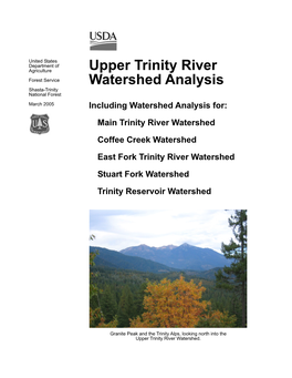 Upper Trinity River Watershed Analysis