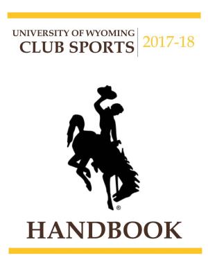 University of Wyoming Club Sports 2017-18