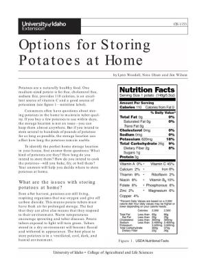 Options for Storing Potatoes at Home