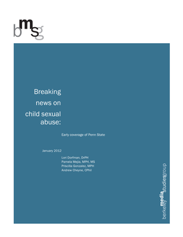 Breaking News on Child Sexual Abuse