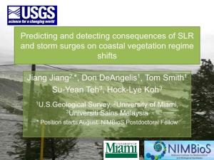 And Storm Surge Events on Coastal Vegetation Communities