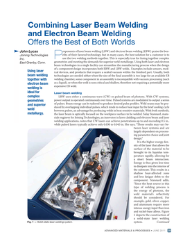 LBW) and Electron Beam Welding (EBW