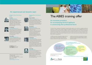 The ABIES Training Offer