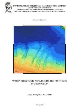 “Morphotectonic Analysis of the Northern Evoikos Gulf”