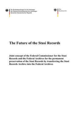 Future of the Stasi Records