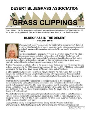 GRASS CLIPPINGS Volume 18 Issue 2 June 2013/July 2013