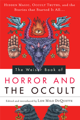 HORROR and the OCCULT Lon Milo Duquette