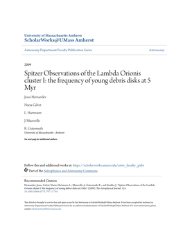 Spitzer Observations of the Lambda Orionis Cluster I: the Frequency of Young Debris Disks at 5 Myr Jesus Hernandez