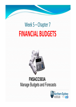 Financial Budgets