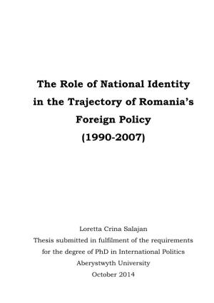 The Role of National Identity in the Trajectory of Romania's