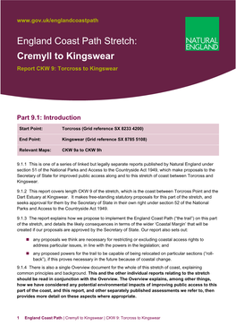 CKW Report 9 Torcross to Kingswear
