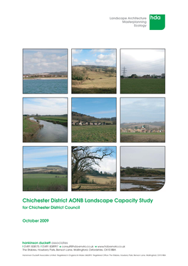Chichester District AONB Landscape Capacity Study for Chichester District Council