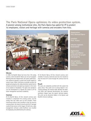 Paris National Opera Optimizes Its Video Protection System