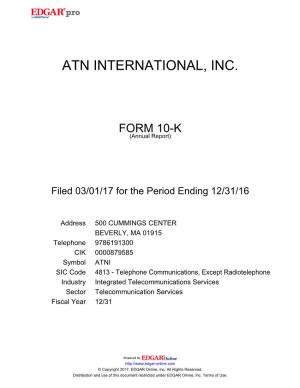 Atn International, Inc