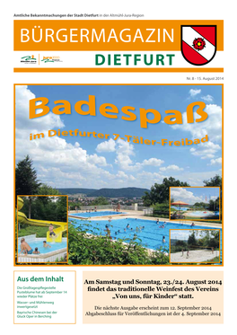 Bürgermagazin DIETFURT