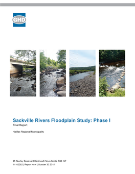 Sackville Rivers Floodplain Study: Phase I Final Report