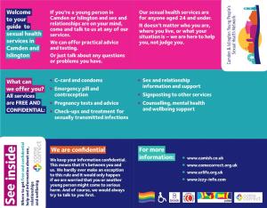 Your Guide to Sexual Health Services in Camden and Islington