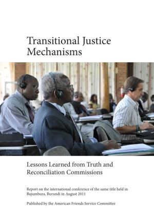 Transitional Justice Mechanisms