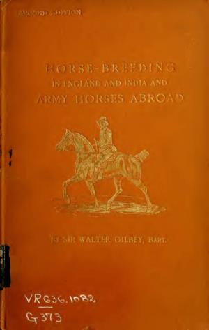 Horse-Breeding in England and India : and Army Horses Abroad