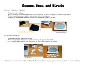 Oceans Seas Straits Pin