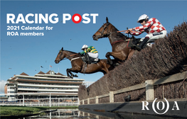 2021 Calendar for ROA Members EDWARD WHITAKER (RACINGPOST.COM/PHOTOS) for the LOVE of RACING