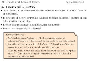 09. Fields and Lines of Force. Darrigol (2000), Chap 3