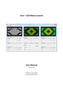 Jinx! – LED Matrix Control