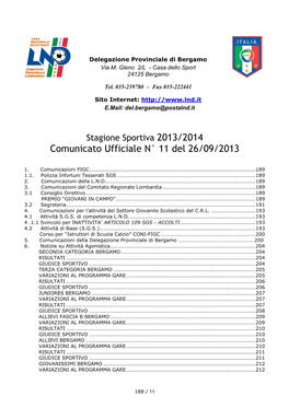 “Istruttori Di Scuola Calcio” CONI-FIGC