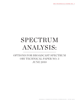 SPECTRUM Analysis