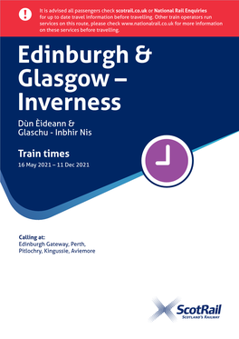 Edinburgh & Glasgow – Inverness