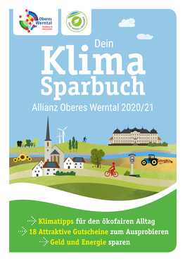 Klimadein Sparbuch Allianz Oberes Werntal 2020/21