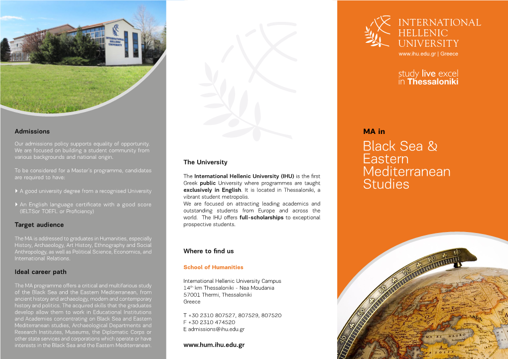 Black Sea & Eastern Mediterranean Studies