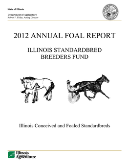 2012 Annual Foal Registration Reports