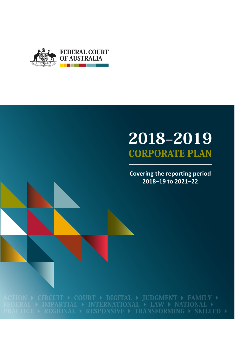 Federal Court of Australia Corporate Plan 2018-2019