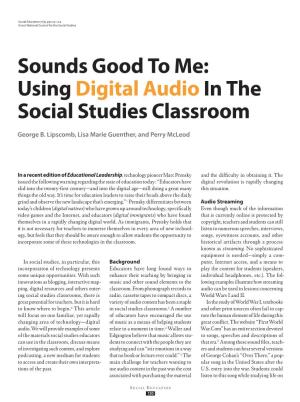 Using Digital Audioin the Social Studies Classroom