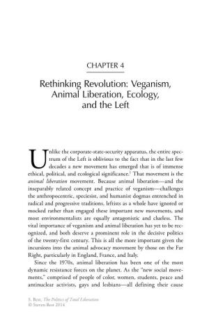 Veganism, Animal Liberation, Ecology, and the Left