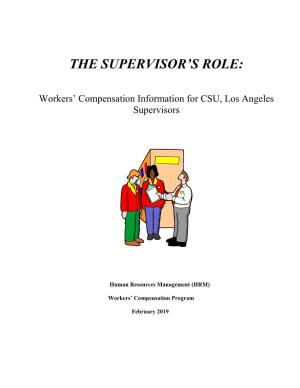 The Supervisor's Role
