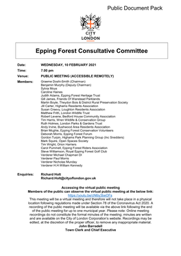 Epping Forest Consultative Committee