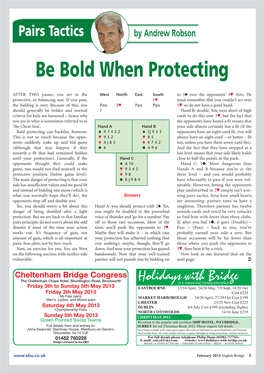 Be Bold When Protecting