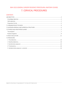 7. Cervical Procedures
