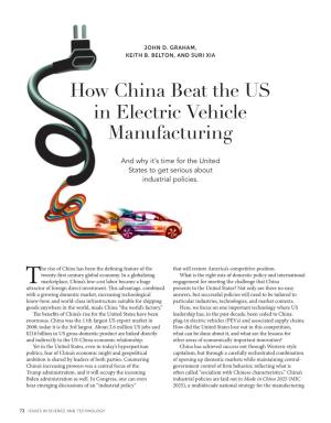 How China Beat the US in Electric Vehicle Manufacturing