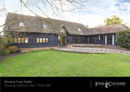 Stowting Court Stables Stowting | Ashford | Kent | TN25 6BA Seller Insight