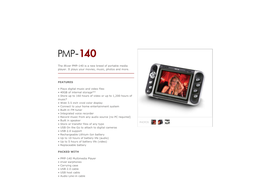 The Iriver PMP-140 Is a New Breed of Portable Media Player. It Plays Your Movies, Music, Photos and More