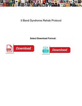 It Band Syndrome Rehab Protocol