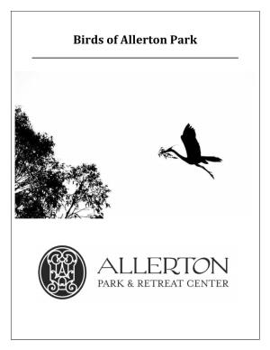 Birds of Allerton Park
