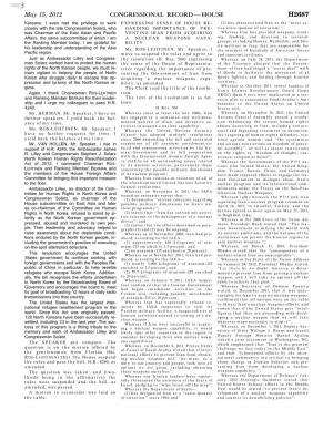 May 15, 2012 CONGRESSIONAL RECORD — HOUSE H2687 Koreans