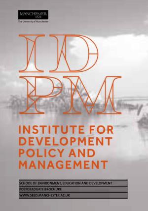 Institute for Development Policy and Management