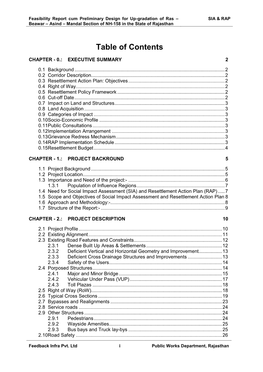 Table of Contents