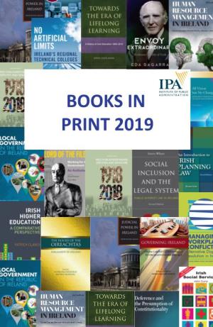 Books in Print 2019