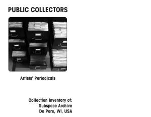 Download the PDF of a Booklet for the Artists
